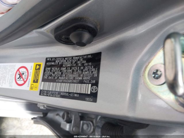 4T4BF1FK2GR519027 Toyota CAMRY LE