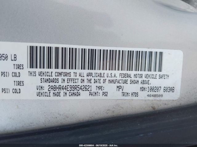 2009 CHRYSLER TOWN & COUNTRY 2A8HR44E99R542621 Photo 8