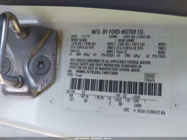 NM0LS7E26L1461306 Ford Transit Connect Xl Cargo Van