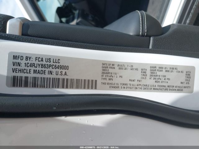 1C4RJYB63PC649000 Jeep Grand Cherokee 4xe