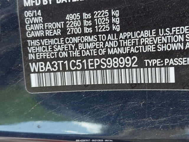 BMW 428i Xdrive 2014 WBA3T1C51EPS98992 Image 9
