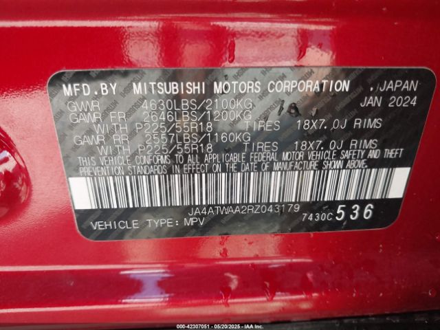 2024 MITSUBISHI ECLIPSE CROSS JA4ATWAA2RZ043179 Photo 8