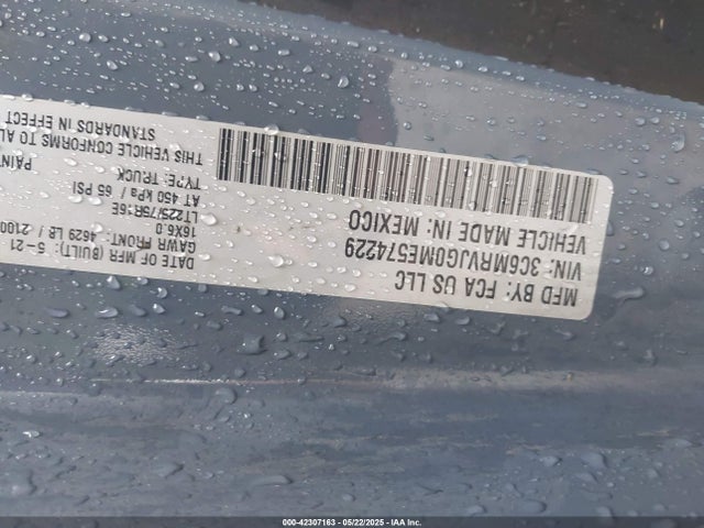 RAM Promaster 3500 2021 3C6MRVJG0ME574229 Image 9