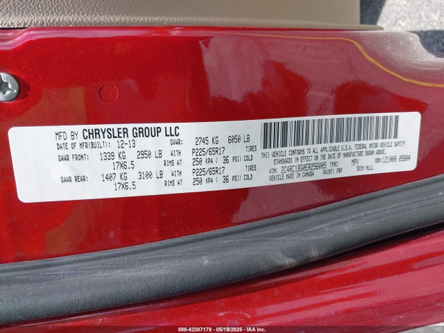 2C4RC1BG0ER256005 Chrysler Town & Country Touring