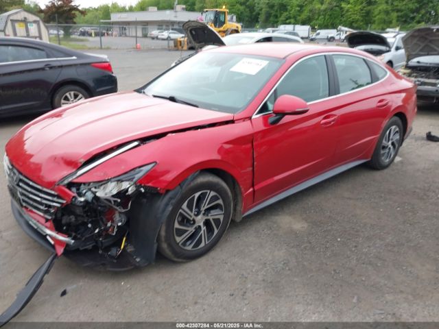 KMHL24JJ9MA026744 Hyundai Sonata Blue