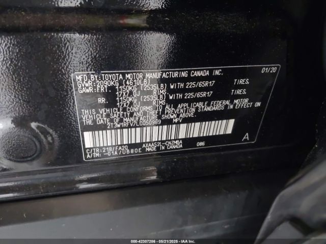 2T3W1RFV7LC050989 Toyota a25a-fks