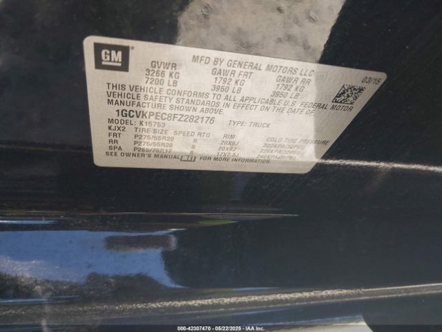 1GCVKPEC8FZ282176 Chevrolet Silverado 1500 Ls