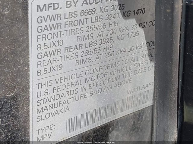 2018 AUDI Q7 WA1LAAF74JD034810 Photo 8