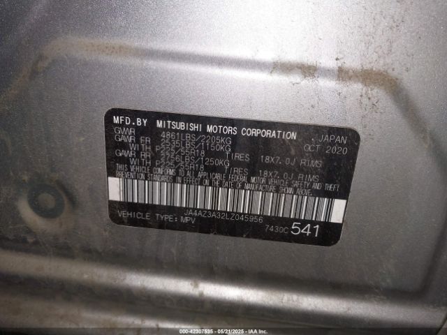 2020 MITSUBISHI OUTLANDER JA4AZ3A32LZ045956 Photo 8