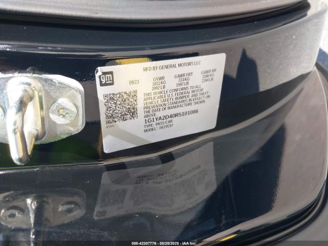 2024 CHEVROLET CORVETTE STINGRAY 1G1YA2D40R5101086 Photo 8