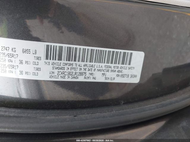 2C4RC1BG2JR128875 Chrysler Pacifica Touring L