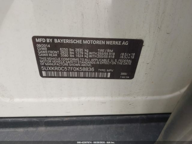 5UXKR0C57F0K58836 BMW X5 Xdrive35i