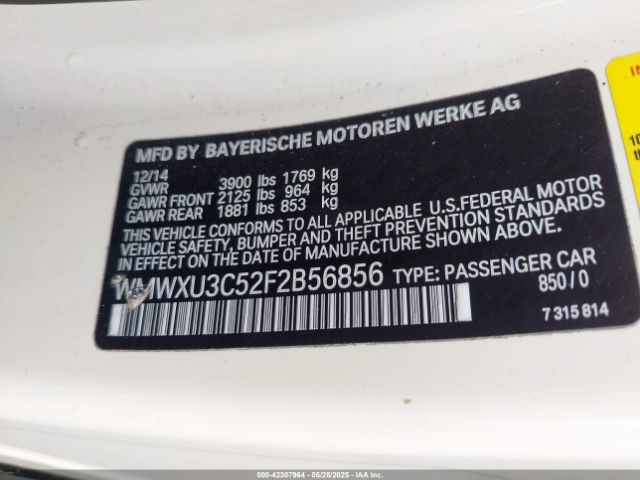 2015 MINI HARDTOP WMWXU3C52F2B56856 Photo 8