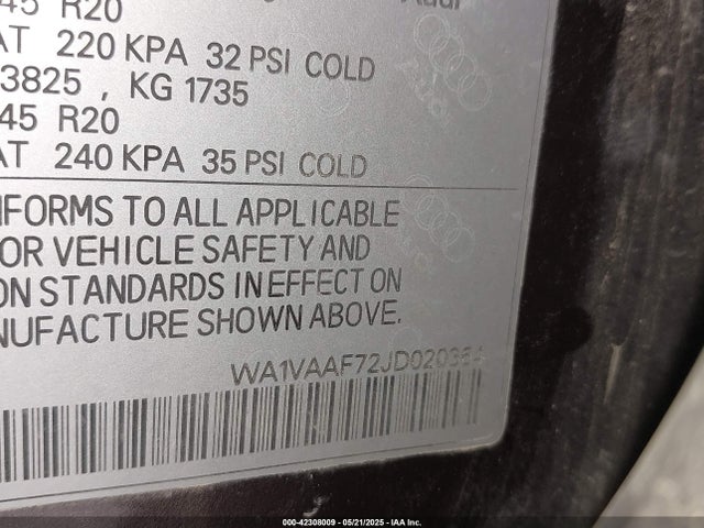 2018 AUDI Q7 WA1VAAF72JD020364 Photo 8