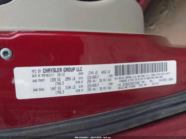 2C4RDGCG5ER153581 Dodge Grand Caravan Sxt