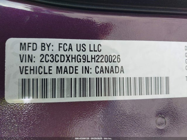 2C3CDXHG9LH220026 Dodge 2020