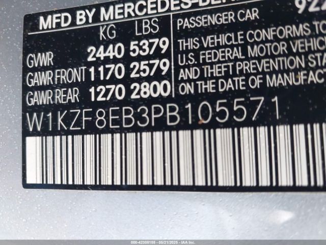 W1KZF8EB3PB105571 Mercedes-Benz E 350 4matic