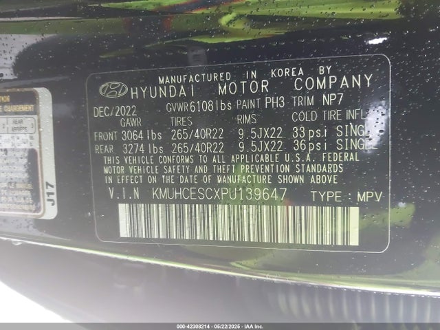 KMUHCESCXPU139647 Genesis Gv80 3.5t Awd