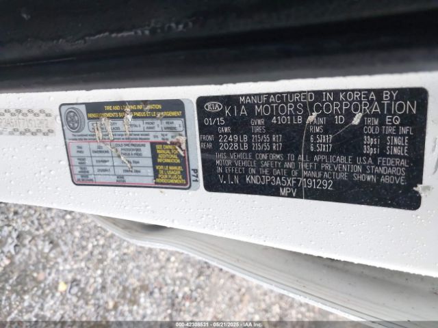 KNDJP3A5XF7191292 KIA SOUL +