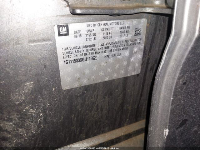 1G1115S3XGU116629 Chevrolet Impala 2lt