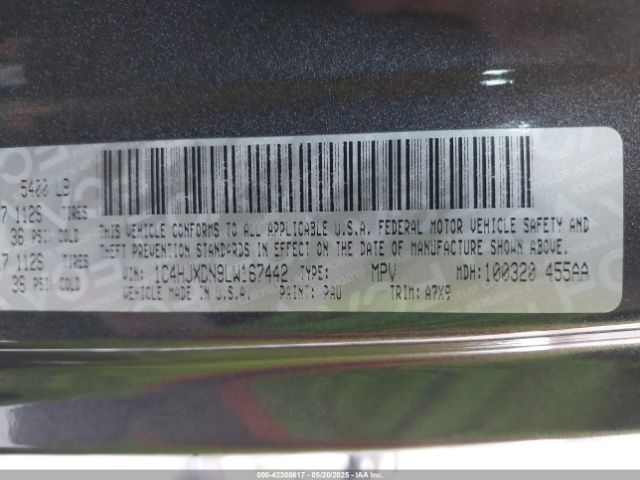 2020 JEEP WRANGLER UNLIMITED 1C4HJXDN9LW167442 Photo 8