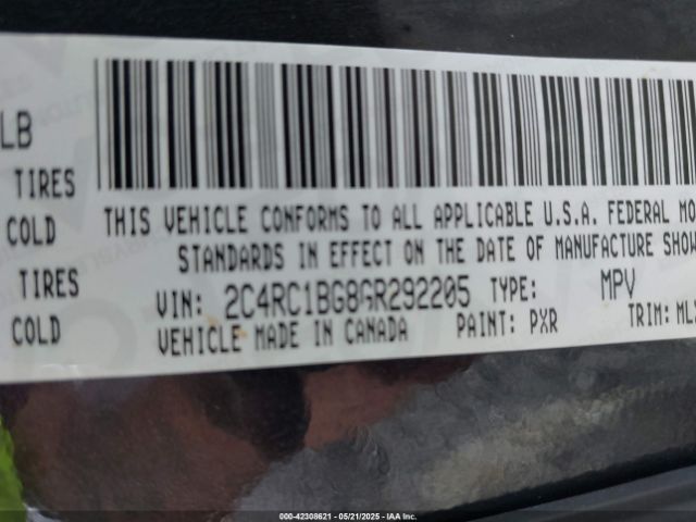 2016 CHRYSLER TOWN & COUNTRY 2C4RC1BG8GR292205 Photo 8