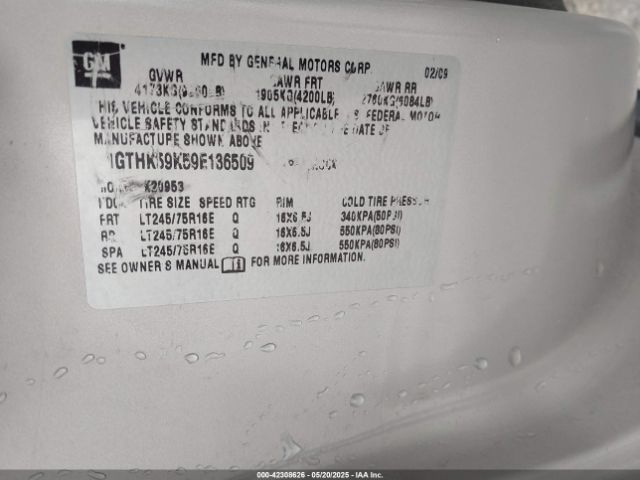 2009 GMC SIERRA 2500HD 1GTHK59K59E136509 Photo 8