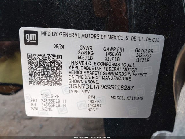 3GN7DLRPXSS118287 Chevrolet x0b+ec3