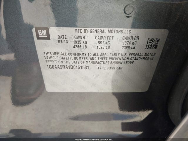 2013 CADILLAC ATS 1G6AA5RA1D0151531 Photo 8
