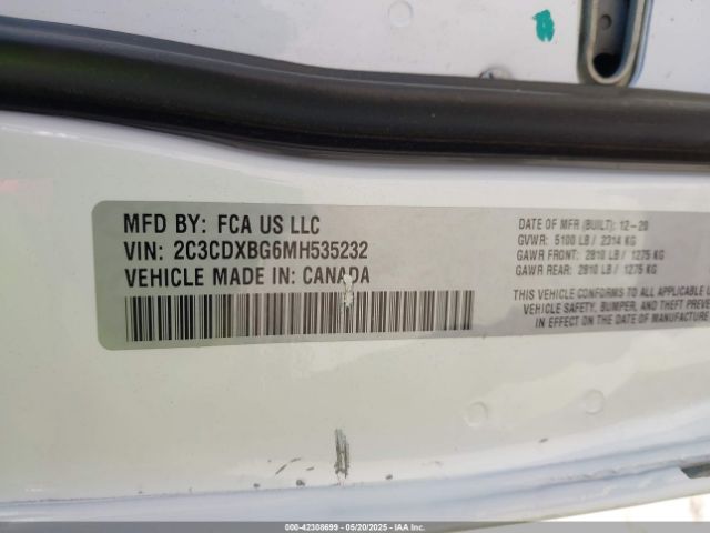 2021 DODGE CHARGER 2C3CDXBG6MH535232 Photo 8