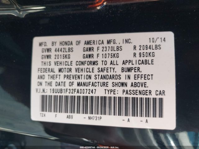 2015 ACURA TLX 19UUB1F32FA007247 Photo 8