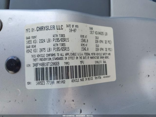 2008 CHRYSLER PT CRUISER 3A8FY48B18T120669 Photo 8