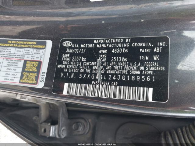 5XXGW4L24JG189561 KIA t-gdi