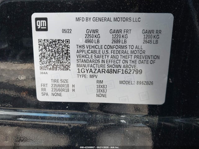 2022 CADILLAC XT4 1GYAZAR48NF162799 Photo 8