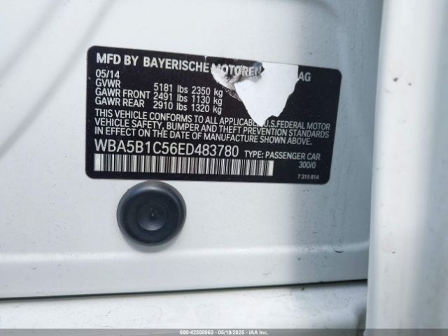 WBA5B1C56ED483780 BMW 535i