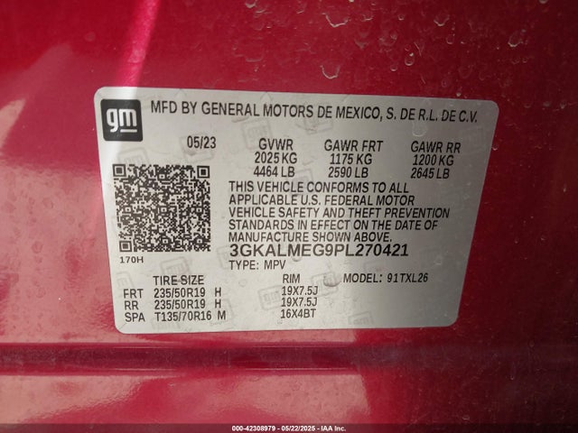 3GKALMEG9PL270421 GMC lsd