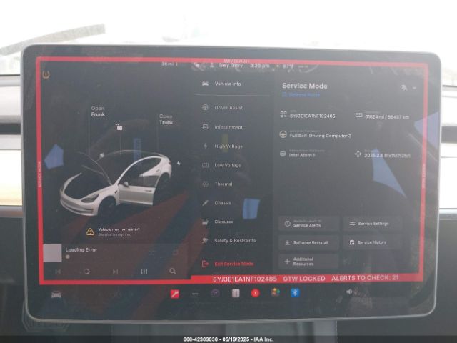 2022 TESLA MODEL 3 5YJ3E1EA1NF102485 Photo 6