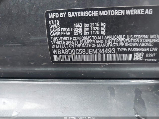 WBA8D9C58JEM34493 BMW 330i Xdrive