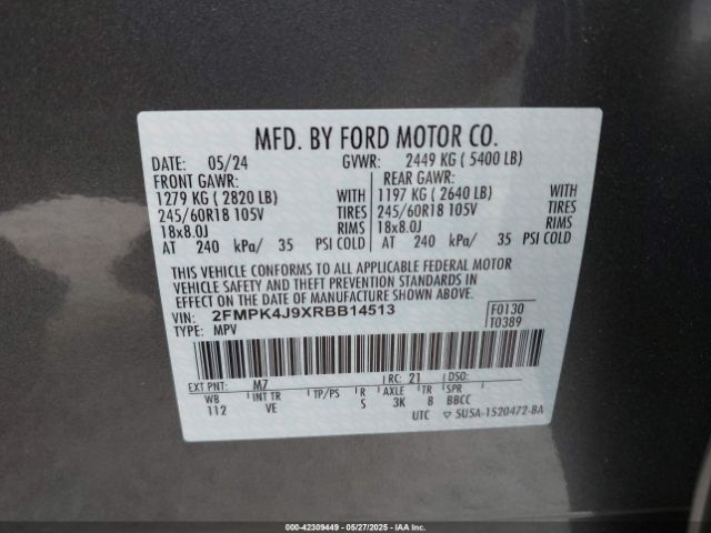 2024 FORD EDGE 2FMPK4J9XRBB14513 Photo 8