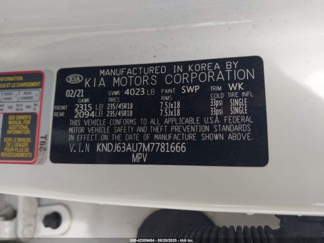 2021 KIA SOUL KNDJ63AU7M7781666 Photo 8