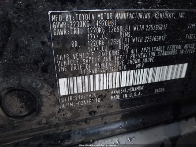2024 TOYOTA RAV4 HYBRID 4T3RWRFV0RU136070 Photo 8