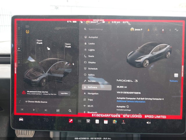 5YJ3E1EA5RF722519 Tesla 2024