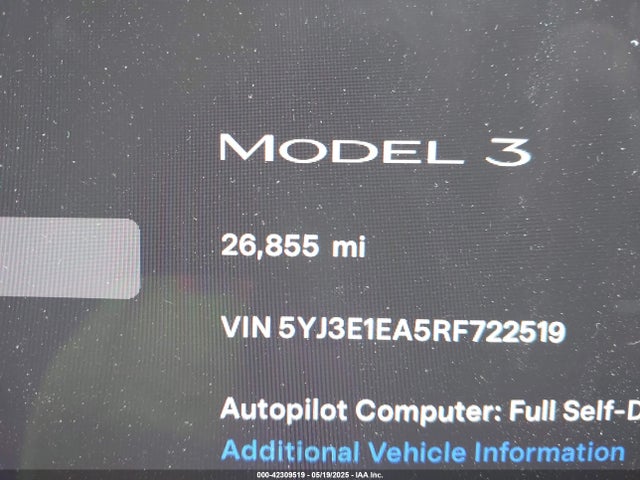 2024 TESLA MODEL 3 5YJ3E1EA5RF722519 Photo 6