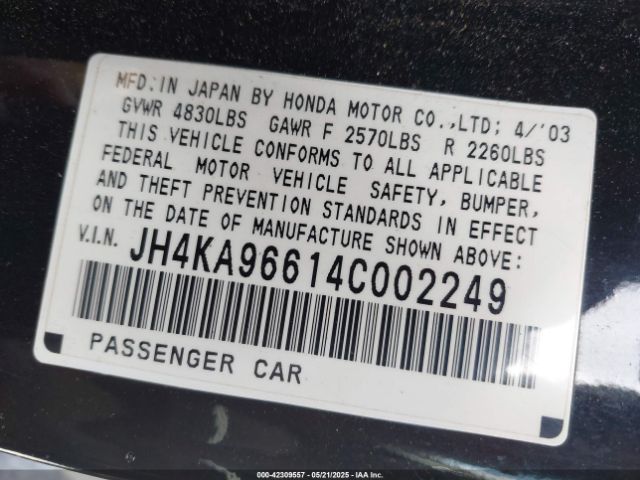 2004 ACURA RL JH4KA96614C002249 Photo 8