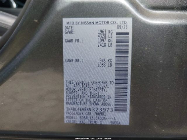 1N4BL4EV8RN323973 Nissan 2024