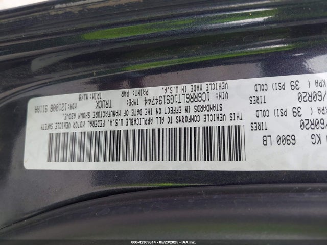 RAM 1500 Lone Star 2016 1C6RR6LT1GS194744 Image 9