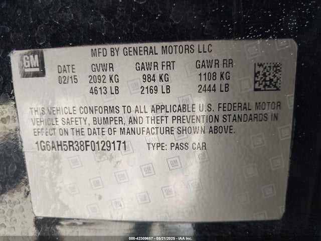 2015 CADILLAC ATS 1G6AH5R38F0129171 Photo 8