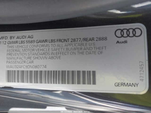 2013 AUDI S7 WAU32AFC9DN080774 Photo 8