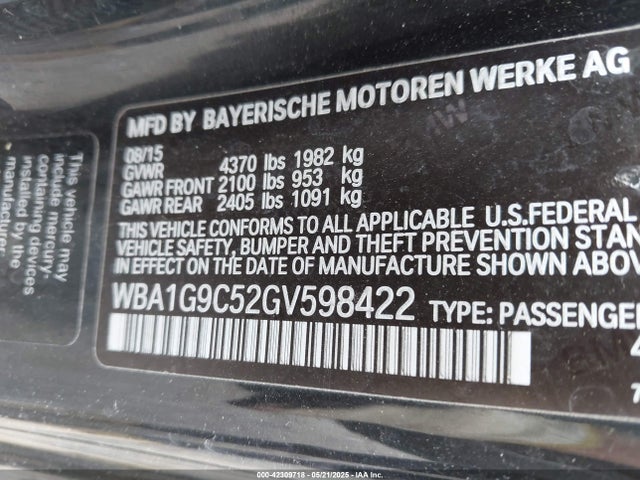 WBA1G9C52GV598422 BMW 228i Xdrive