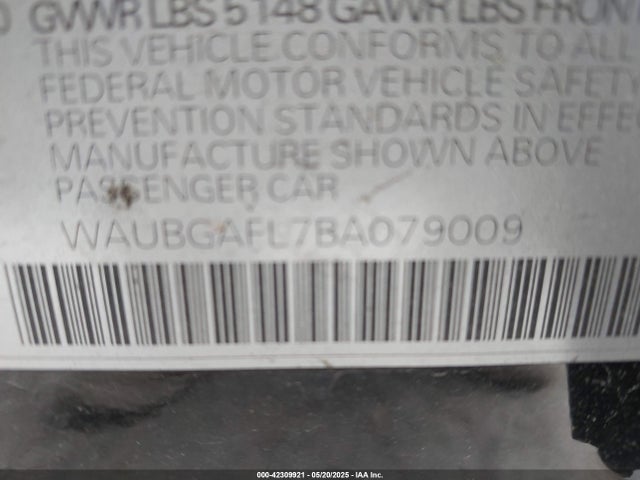 2011 AUDI S4 WAUBGAFL7BA079009 Photo 8